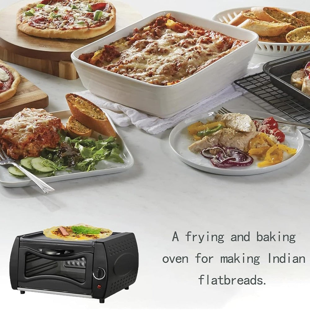 2100W Electric Mini Oven – Multi-Function Pizza, Naan & Bread Maker for Chapati, Roti & Baking