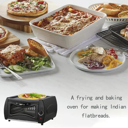 2100W Electric Mini Oven – Multi-Function Pizza, Naan & Bread Maker for Chapati, Roti & Baking