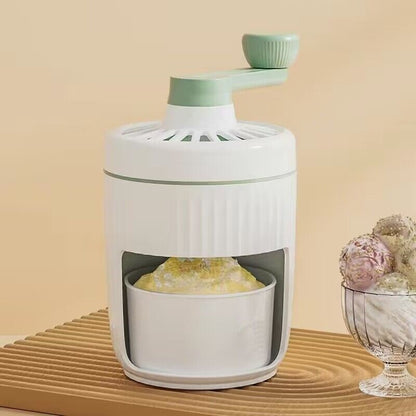 Manual Ice Crusher & Shaver – Hand Crank Ice Shaving Machine for Smoothies & Drinks