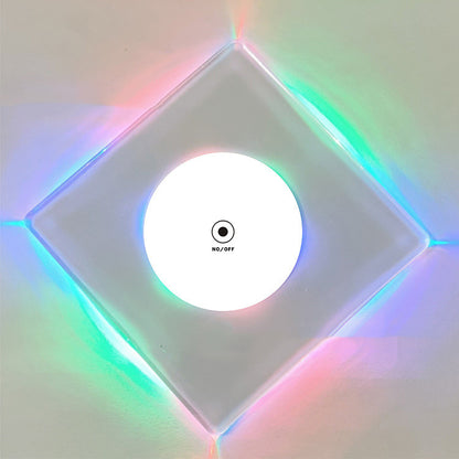 LED Luminous Drink Coaster Flashing Acrylic Crystal Base for Bar, Party & Cocktail Glass