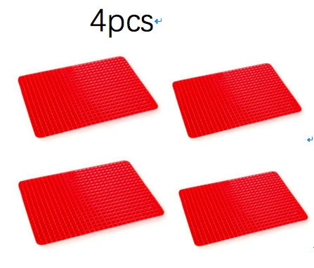 Non-Stick Silicone Pyramid Baking Mat – Heat-Resistant Oven & BBQ Cooking Mat