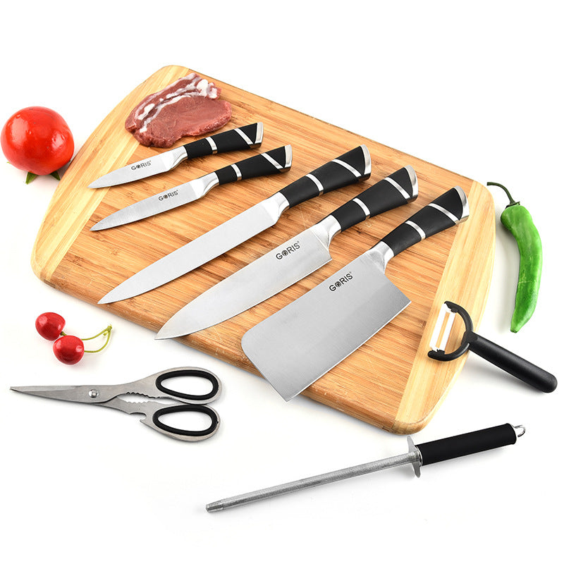 Acrylic Handle Kitchen Knife Set – Durable Chef & Cooking Knives for Home