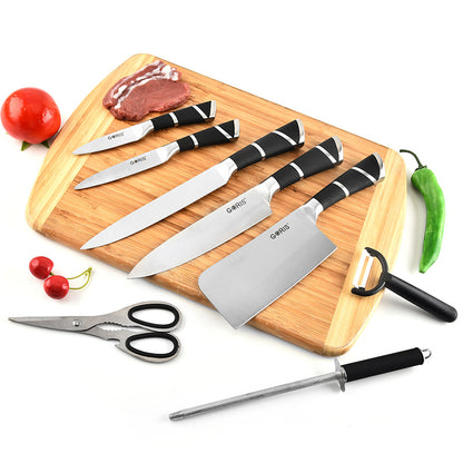 Acrylic Handle Kitchen Knife Set – Durable Chef & Cooking Knives for Home
