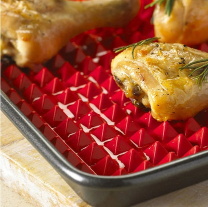 Non-Stick Silicone Pyramid Baking Mat – Heat-Resistant Oven & BBQ Cooking Mat