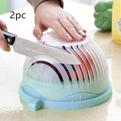 Creative Salad Cutter – Fruit & Vegetable Cutting Tool for Easy Salad Preparation