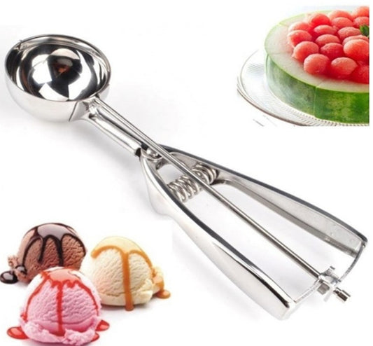 Stainless Steel Ice Cream Scoop Spoon – Durable Dessert & Frozen Treat Serving Tool