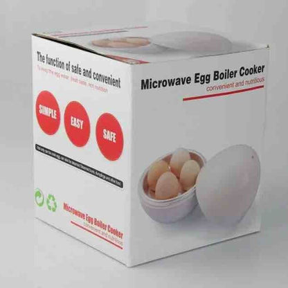 Microwave Egg Cooker for 4 Eggs – Fast & Easy Egg Steamer for Soft or Hard Boiled Eggs