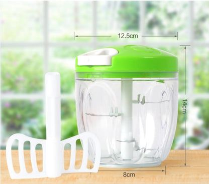 Manual Food Chopper & Meat Grinder – High-Speed Multifunction Vegetable Shredder Kitchen Tool