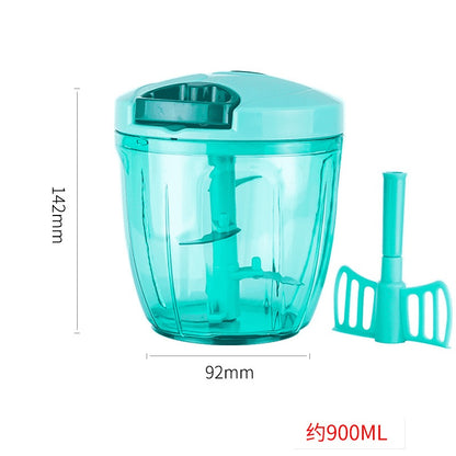 Manual Food Chopper & Meat Grinder – High-Speed Multifunction Vegetable Shredder Kitchen Tool