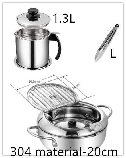 Professional Stainless Steel Telescopic Frying Basket – French Fries Degreasing Kitchen Tool