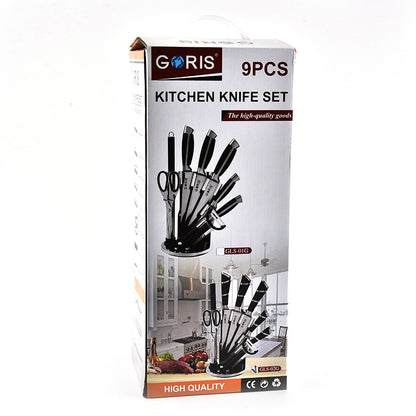 Acrylic Handle Kitchen Knife Set – Durable Chef & Cooking Knives for Home