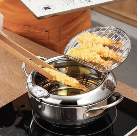 Professional Stainless Steel Telescopic Frying Basket – French Fries Degreasing Kitchen Tool