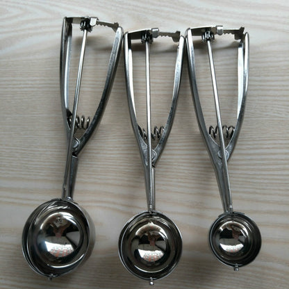 Stainless Steel Ice Cream Scoop Spoon – Durable Dessert & Frozen Treat Serving Tool