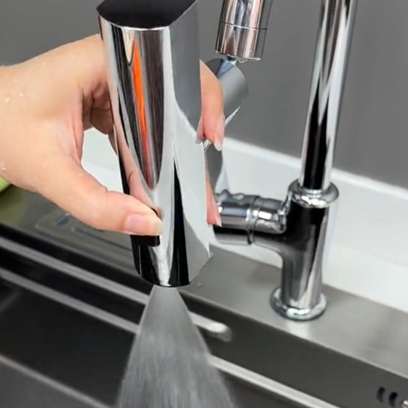 Universal Kitchen Faucet Water Nozzle – Splash Proof Rotating Water Bubbler Extension