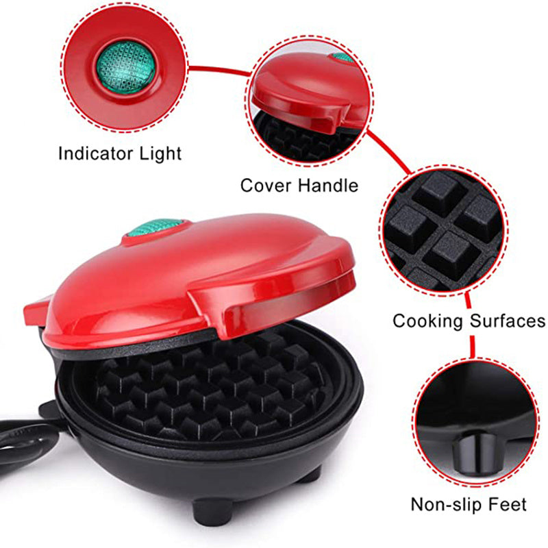 Mini Electric Eggette Waffle Maker – Non-Stick Bubble Egg Cake Oven with EU Plug for Quick Breakfasts