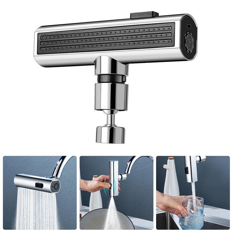 Universal Kitchen Faucet Water Nozzle – Splash Proof Rotating Water Bubbler Extension