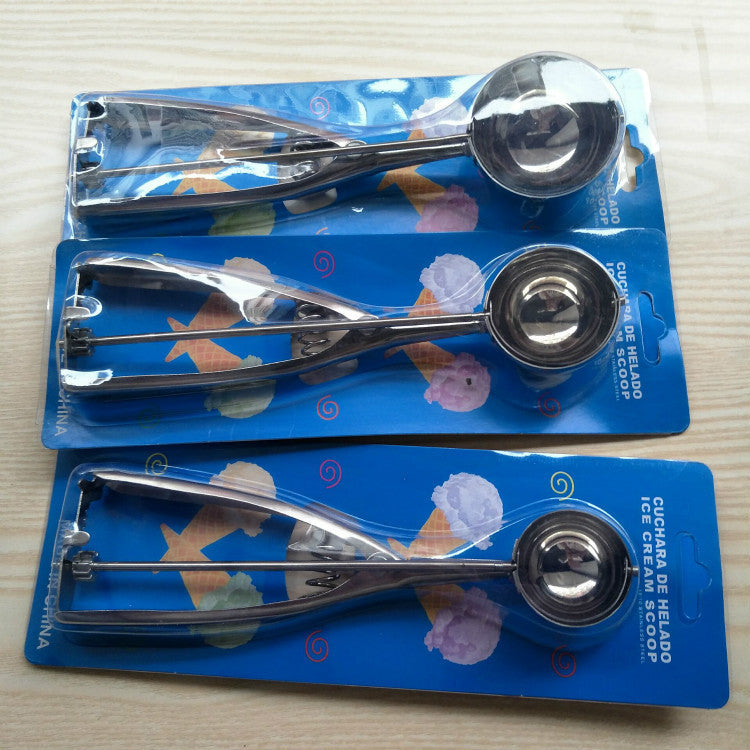 Stainless Steel Ice Cream Scoop Spoon – Durable Dessert & Frozen Treat Serving Tool