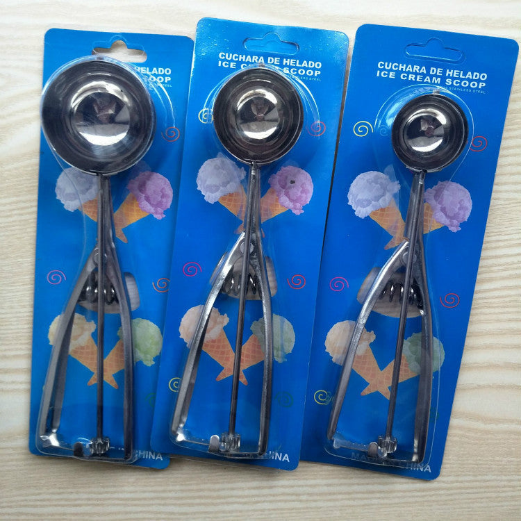 Stainless Steel Ice Cream Scoop Spoon – Durable Dessert & Frozen Treat Serving Tool
