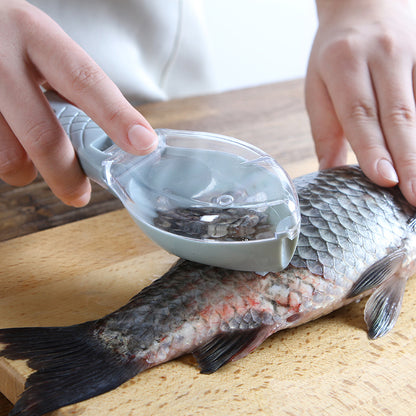 Fish Scaler Tool – Stainless Steel Fish Scale Scraper & Cleaning Brush
