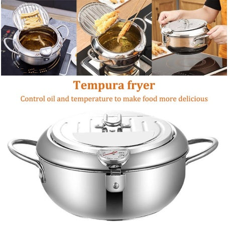 Professional Stainless Steel Telescopic Frying Basket – French Fries Degreasing Kitchen Tool