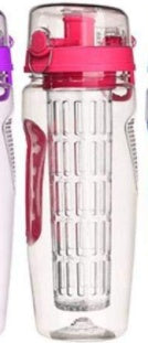 32oz Fruit Infuser Water Bottle – BPA-Free Plastic Sports Bottle with Removable Infuser
