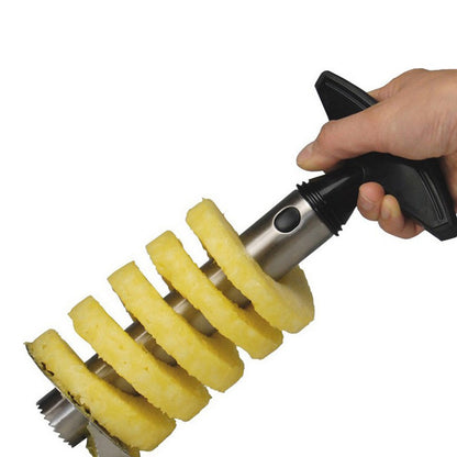 Stainless Steel Pineapple Corer & Peeler – Fruit Cutter Tool with Pulp Separator