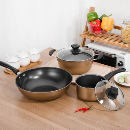 Non-Stick Kitchen Cookware Pot Set – Multi-Size Cooking Pots for Home & Restaurant