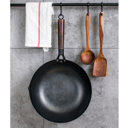 Handmade Traditional Iron Wok – Cast Iron Pan for Cooking & Stir-Fry