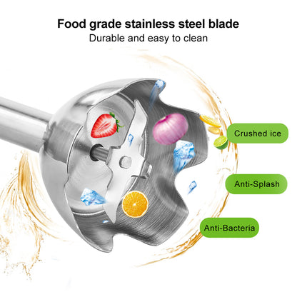 Handheld Immersion Blender – Electric Stick Blender for Smoothies, Soups & Baby Food