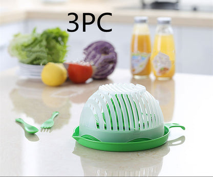 Creative Salad Cutter – Fruit & Vegetable Cutting Tool for Easy Salad Preparation