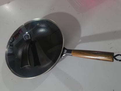 Handmade Traditional Iron Wok – Cast Iron Pan for Cooking & Stir-Fry