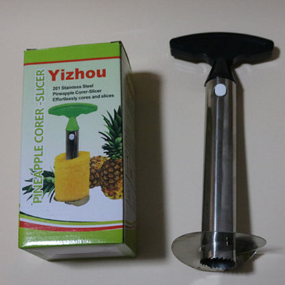 Stainless Steel Pineapple Corer & Peeler – Fruit Cutter Tool with Pulp Separator