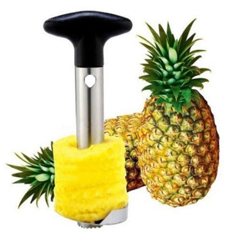 Stainless Steel Pineapple Peeler & Corer – Easy-Use Fruit Slicer Kitchen Tool