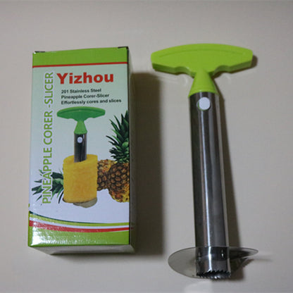 Stainless Steel Pineapple Corer & Peeler – Fruit Cutter Tool with Pulp Separator