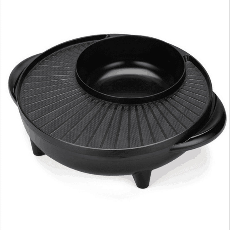 Multifunctional Electric Grill Pot – Non-Stick Electric Cooking Pot for Hot Pot & Grilling