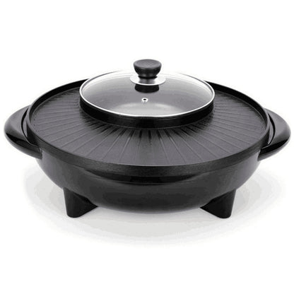Multifunctional Electric Grill Pot – Non-Stick Electric Cooking Pot for Hot Pot & Grilling