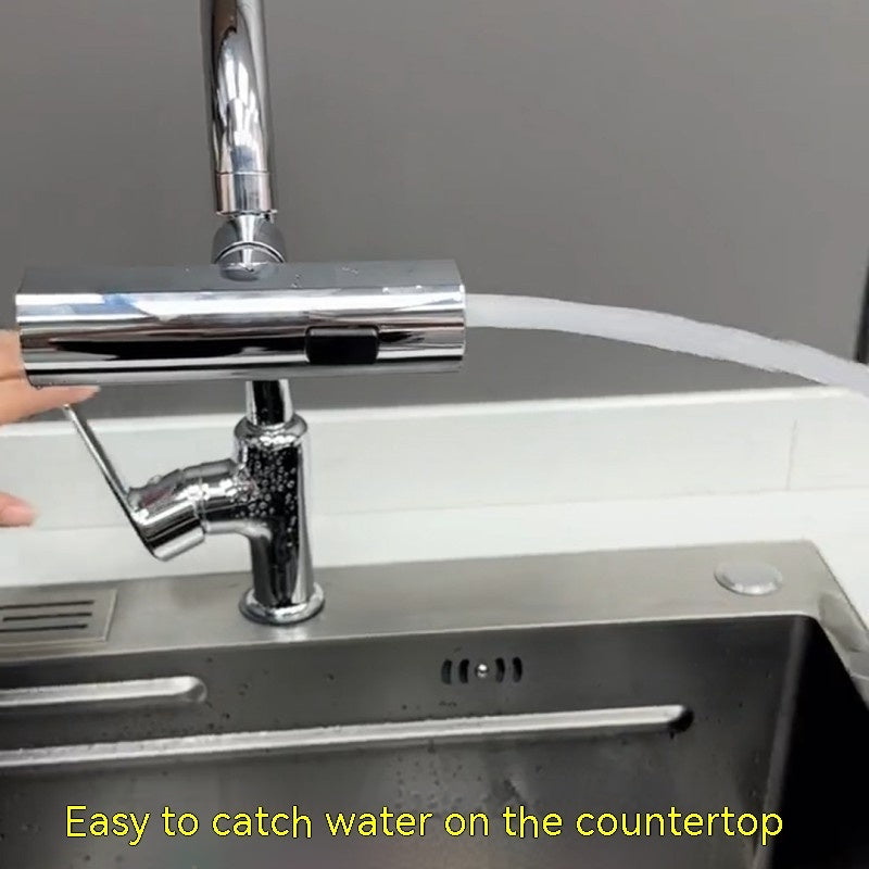 Universal Kitchen Faucet Water Nozzle – Splash Proof Rotating Water Bubbler Extension