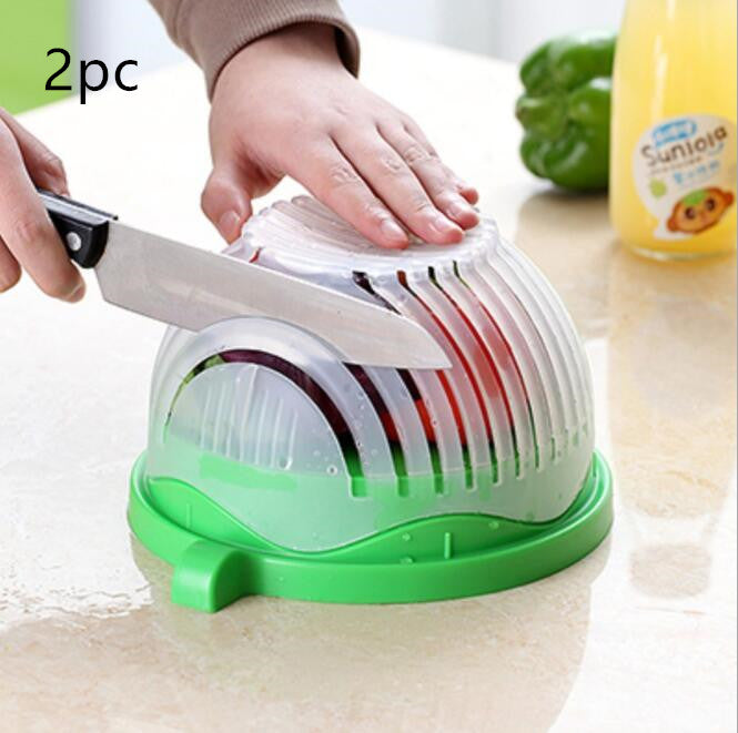 Creative Salad Cutter – Fruit & Vegetable Cutting Tool for Easy Salad Preparation