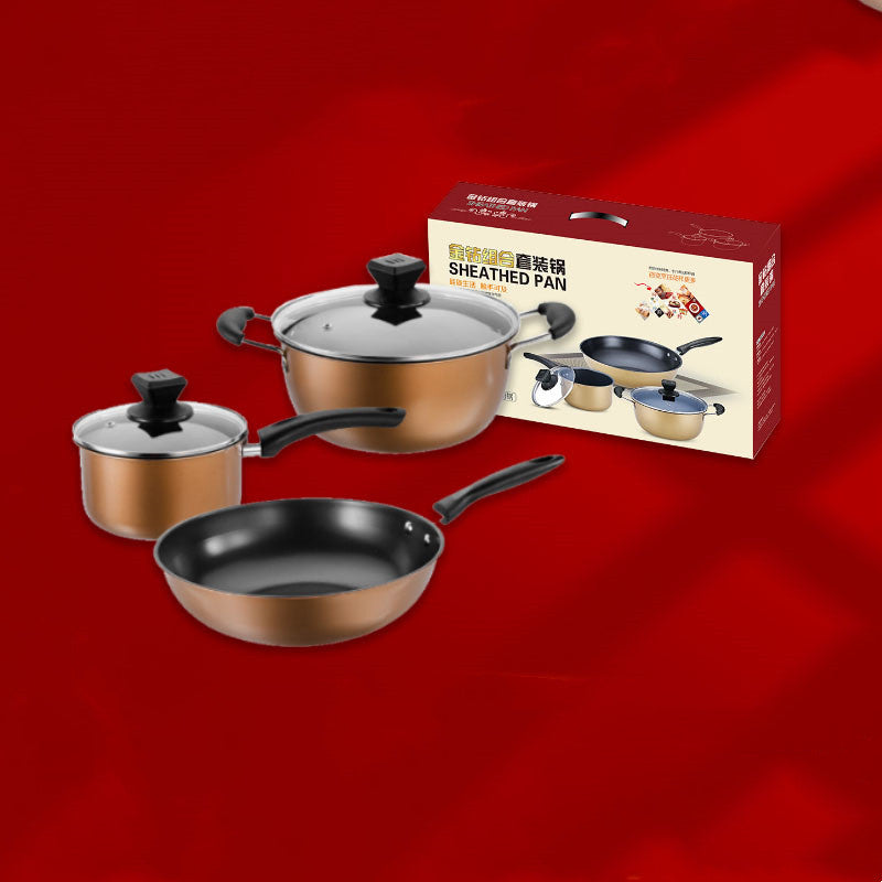 Non-Stick Kitchen Cookware Pot Set – Multi-Size Cooking Pots for Home & Restaurant