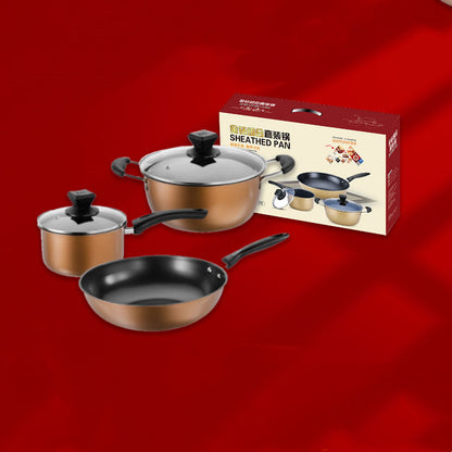 Non-Stick Kitchen Cookware Pot Set – Multi-Size Cooking Pots for Home & Restaurant