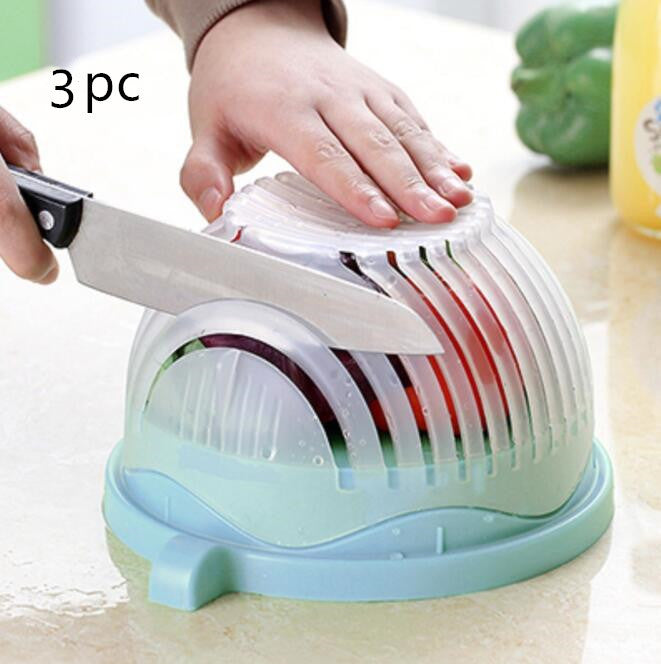 Creative Salad Cutter – Fruit & Vegetable Cutting Tool for Easy Salad Preparation