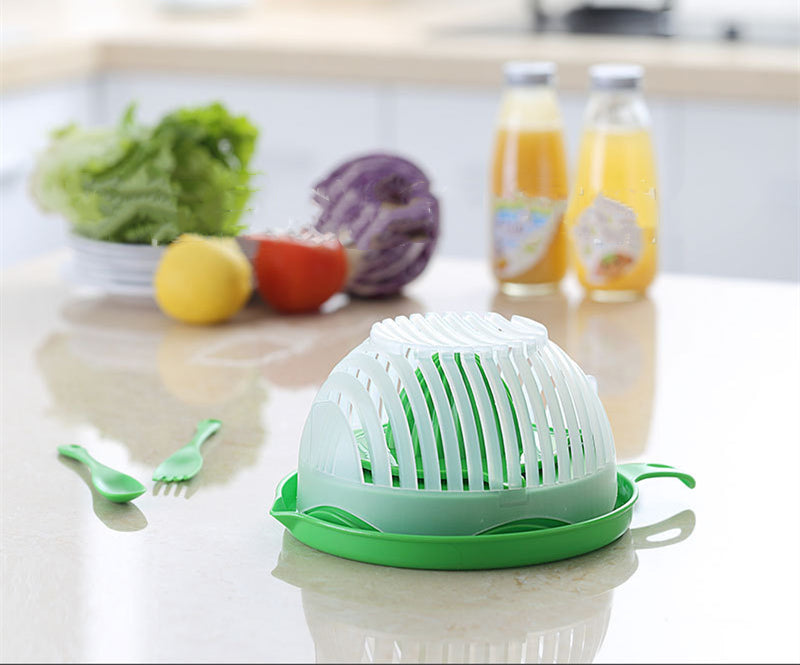 Creative Salad Cutter – Fruit & Vegetable Cutting Tool for Easy Salad Preparation