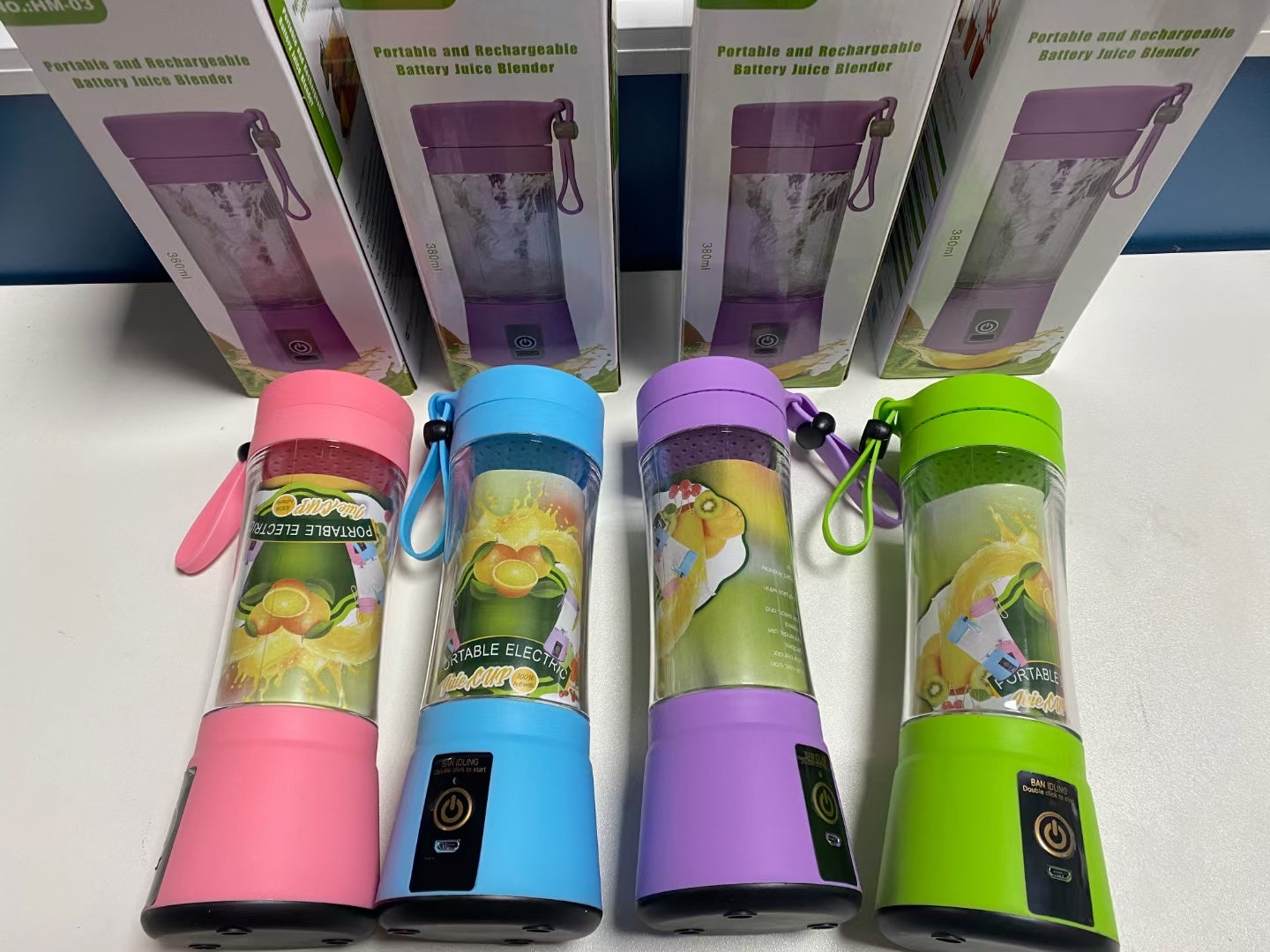 Portable USB Rechargeable Mini Blender – Electric Fruit Juice Mixer & Personal Juicer