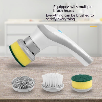 4-in-1 Electric Spin Scrubber – Handheld Cordless Cleaning Brush for Home
