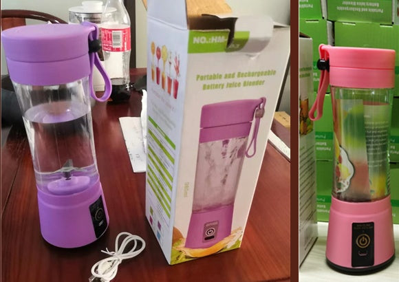 Portable USB Rechargeable Mini Blender – Electric Fruit Juice Mixer & Personal Juicer
