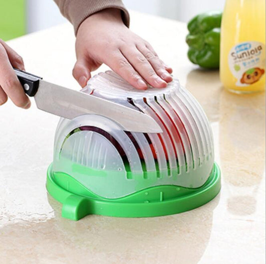 Creative Salad Cutter – Fruit & Vegetable Cutting Tool for Easy Salad Preparation