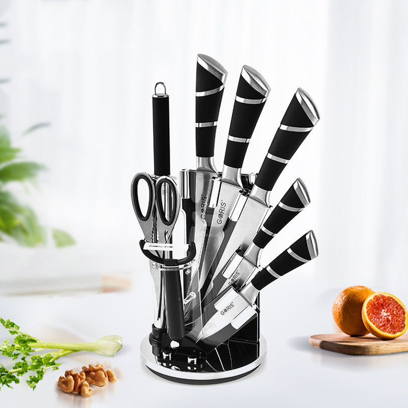 Acrylic Handle Kitchen Knife Set – Durable Chef & Cooking Knives for Home