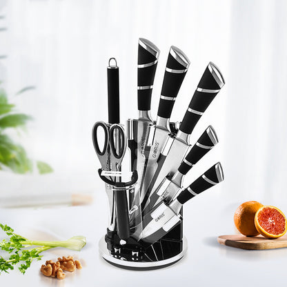 Acrylic Handle Kitchen Knife Set – Durable Chef & Cooking Knives for Home