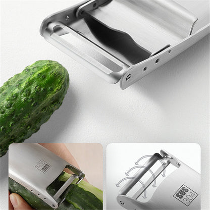 304 Stainless Steel Multi-Function Peeling Knife | Fruit & Vegetable Peeler, Grater, and Scraper Tool