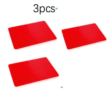 Non-Stick Silicone Pyramid Baking Mat – Heat-Resistant Oven & BBQ Cooking Mat